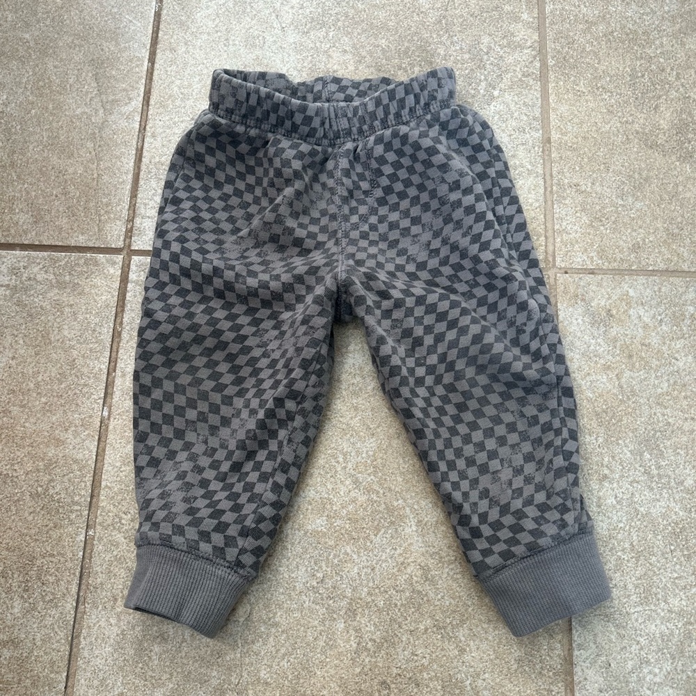 Checkered print joggers
